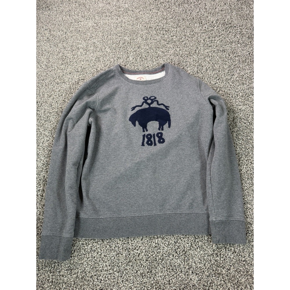 Brooks Brothers Fleece Pullover Sweatshirt Women's Size Large Gray